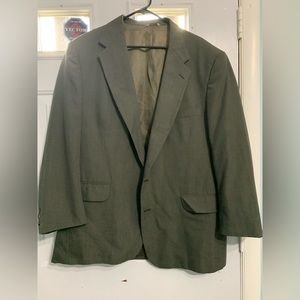 Cross & Winsor Green Suit Jacket Men’s Size 50L